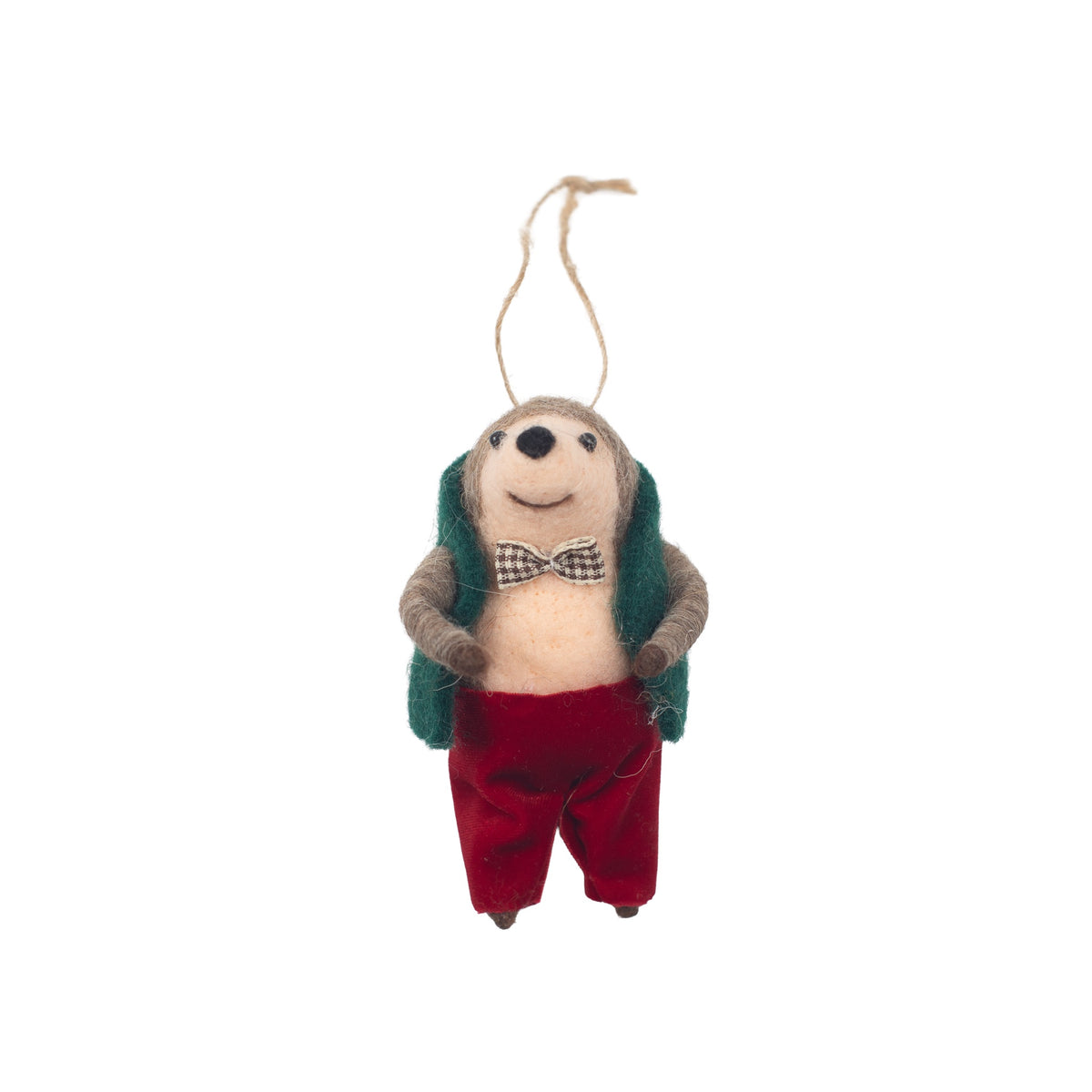 Felt Prickle of Hedgehog with Vest