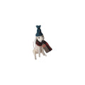 Mutley Crew White Dog with Blue Hat Ornament