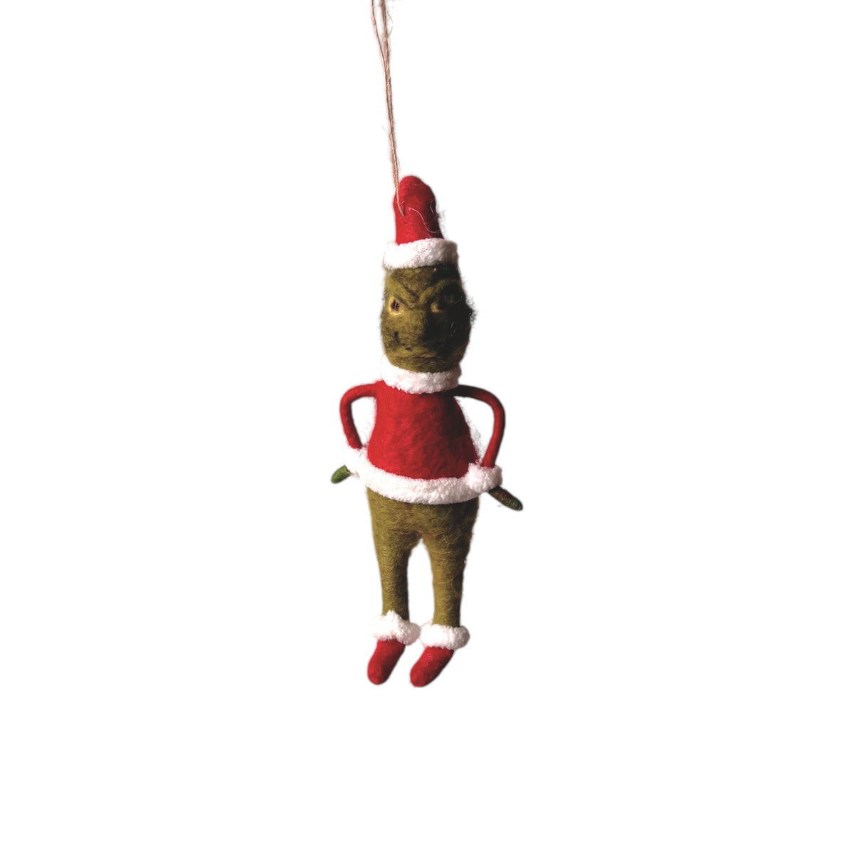 Felt He's a Mean One Ornament