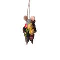 Felt Florist Mouse Ornament