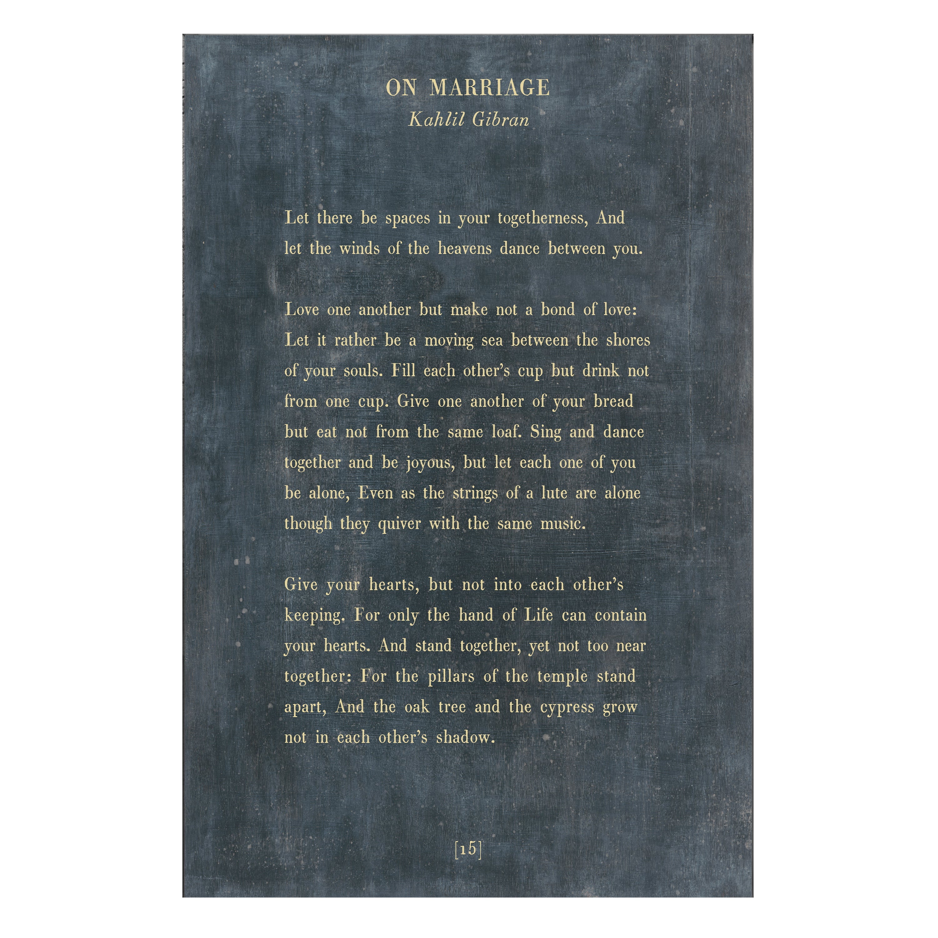 On Marriage Art Print