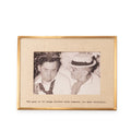 The Goal Is To Laugh Brass Linen Frame 8.5x7.5