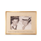The Goal Is To Laugh Brass Linen Frame 8.5x7.5