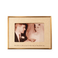 The Kind Of Love Brass Linen Frame 8.5x7.5