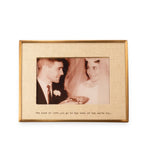 The Kind Of Love Brass Linen Frame 8.5x7.5
