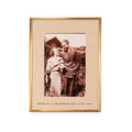 "Loving You" Brass Linen Frame 4"x6" Vertical