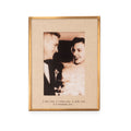 I Met You Brass Linen Frame 7.5x8.5