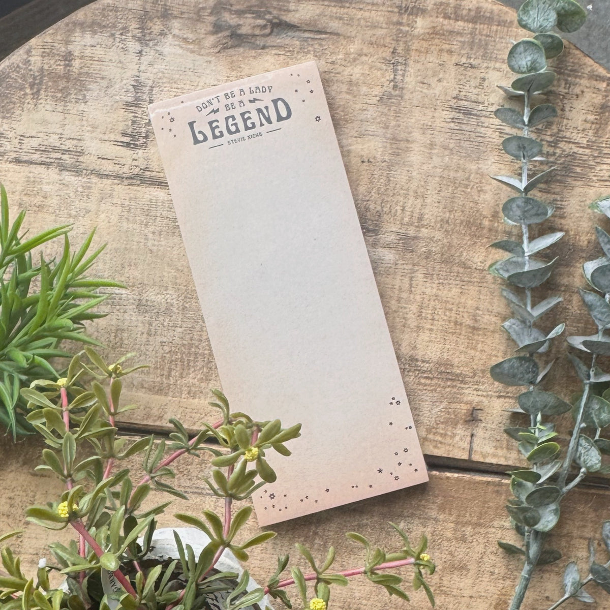 Be A Legend Skinny Notepad