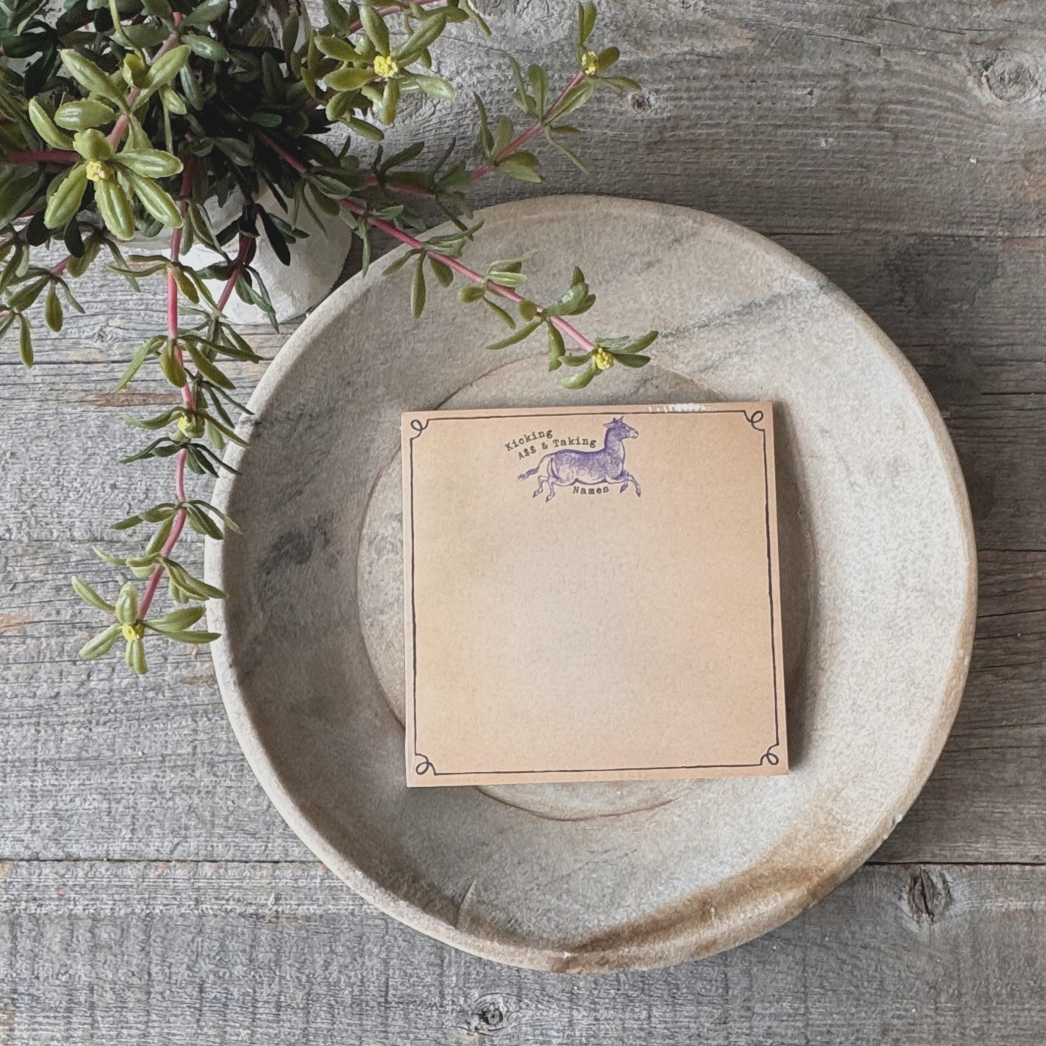 Kicking Donkey Square Notepad
