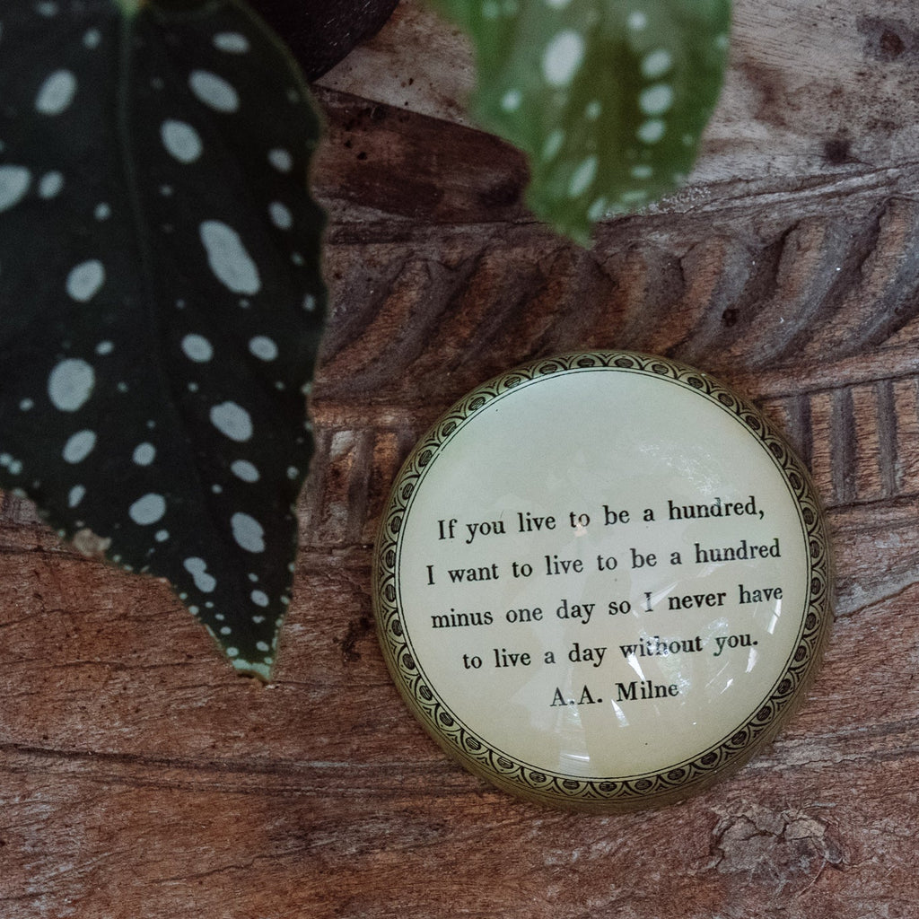 If You Live To Be Hundred Paperweight