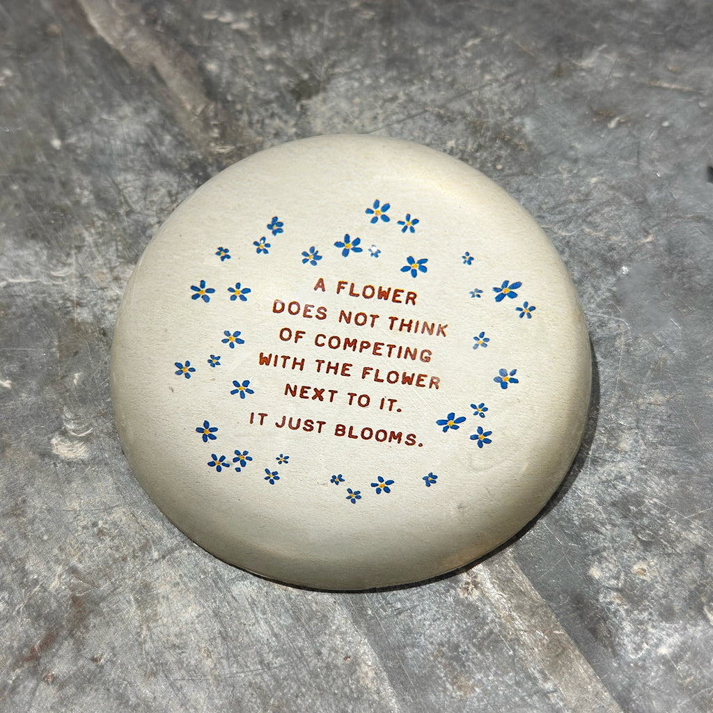 A Flower Just Blooms Paperweight