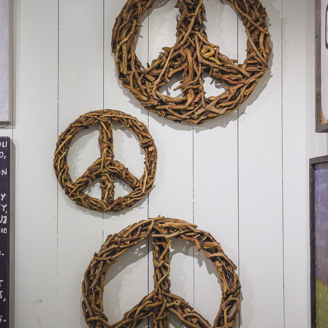 Peace Sign Driftwood - 16"