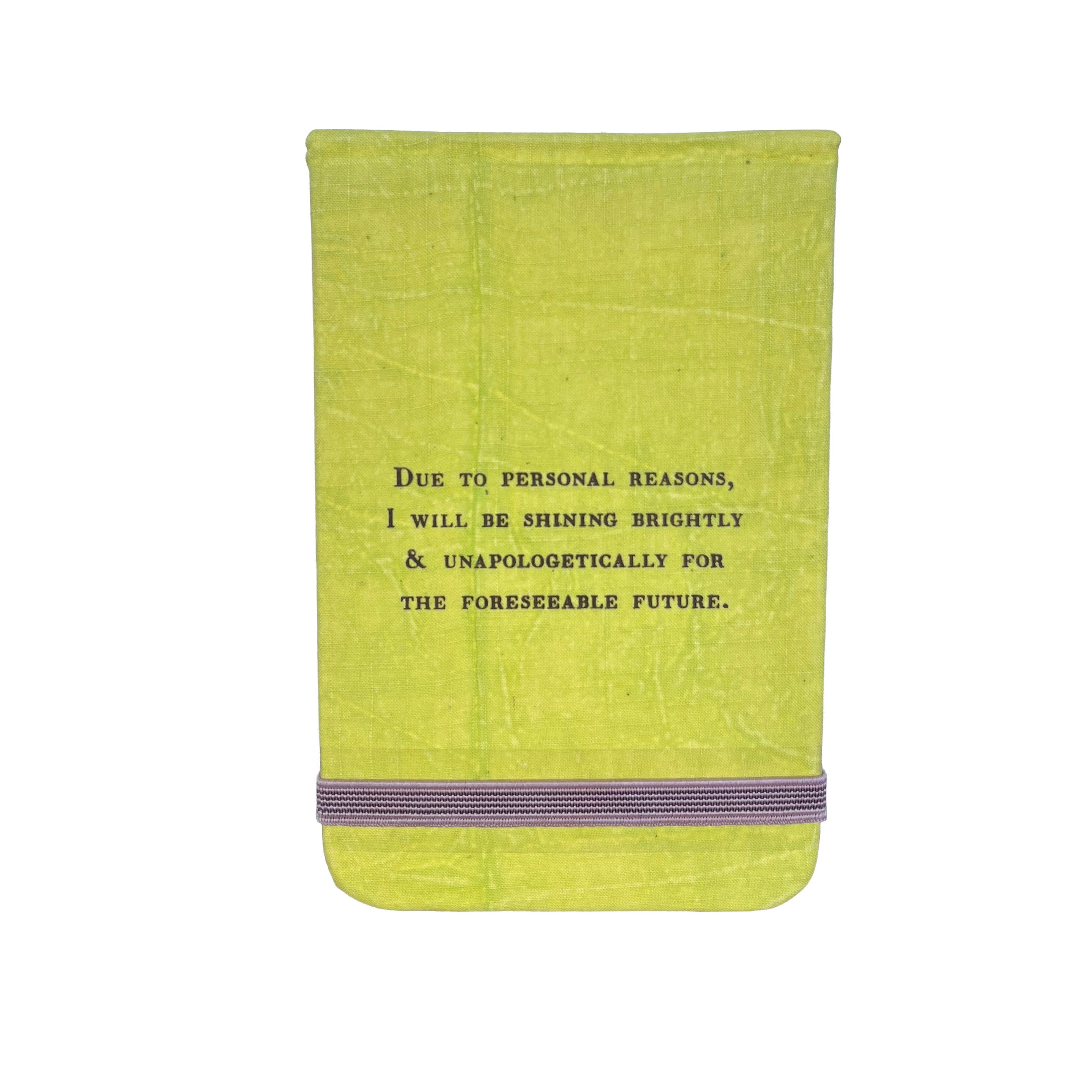 Due To Personal Reasons Fabric Notebook
