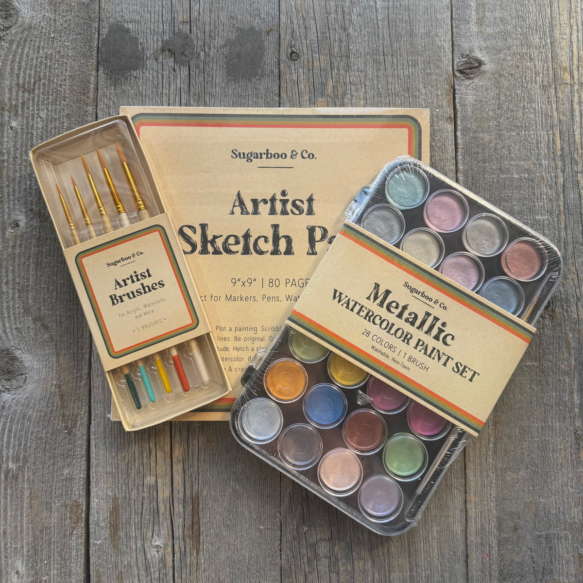 Metallic Paint & Sketch Kit