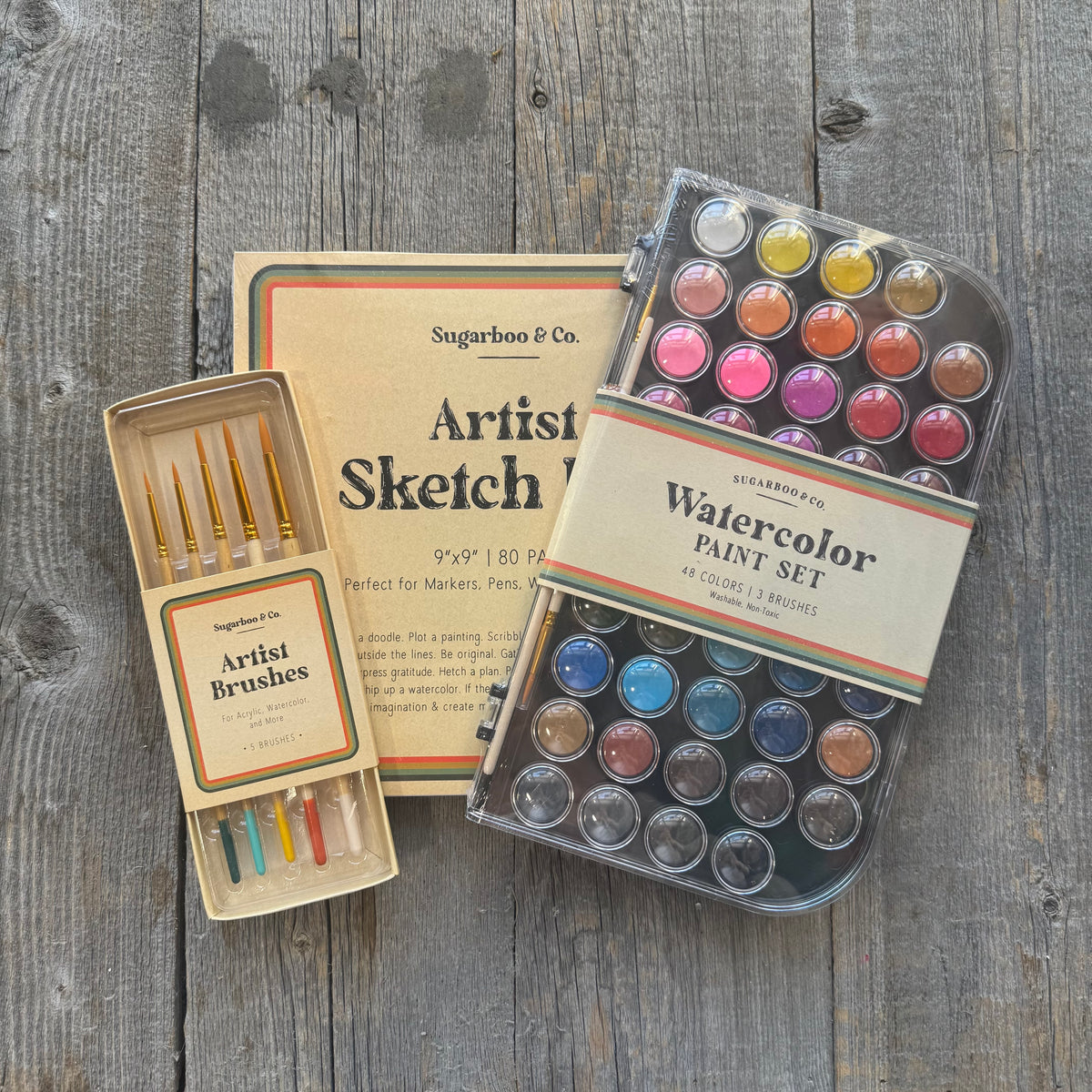 Watercolor Paint & Sketch Kit