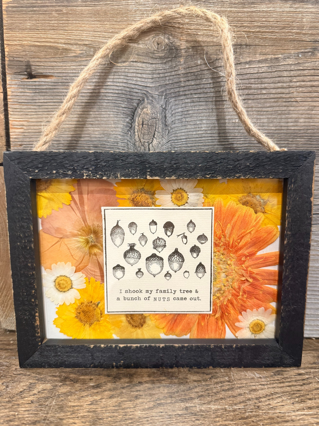 Black Wood Frame 7x5 - Horizontal w/ Jute