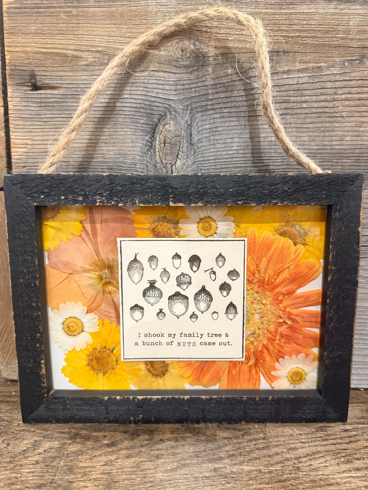 Black Wood Frame 7x5 - Horizontal w/ Jute