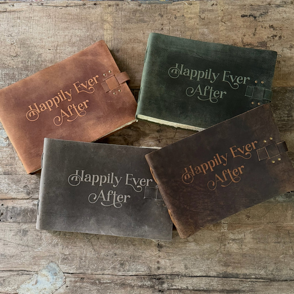 Happily Ever After Leather Story Keeper 14x10 - Bark