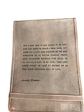 Obstacles Were My Life Signature Leather Journal - Stone