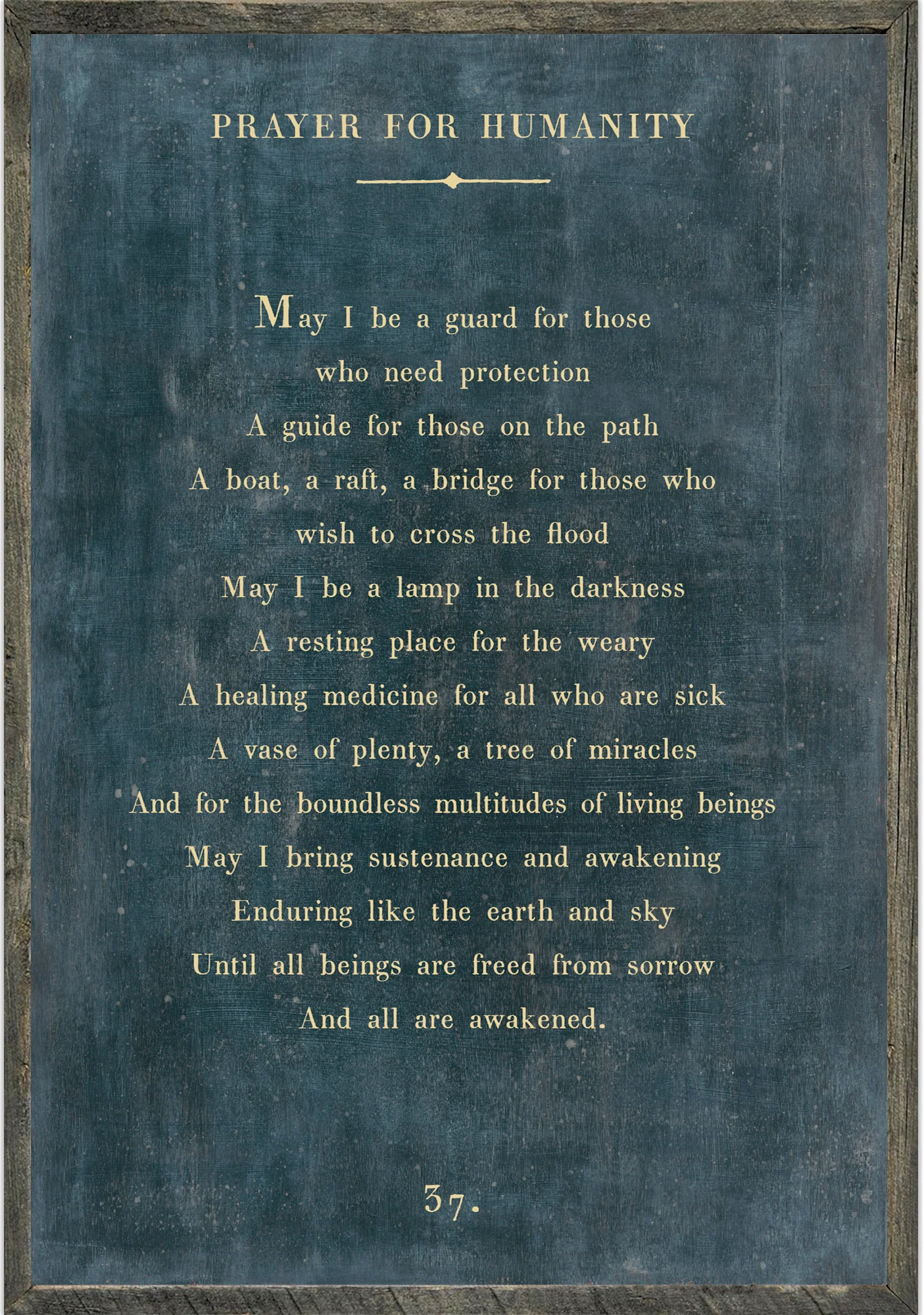 Prayer For Humanity Art Print