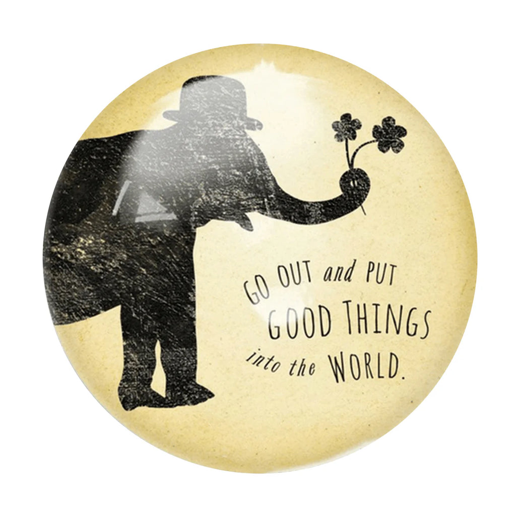 Good Things Elephant Paperweight