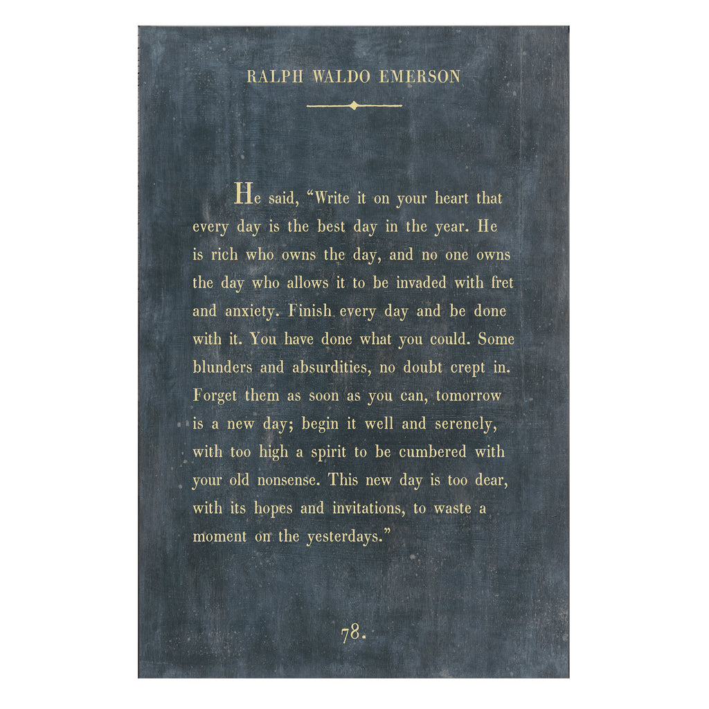 Ralph Waldo Emerson - Book Collection - Art Print