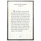 Ralph Waldo Emerson Art Print - Grey Wood