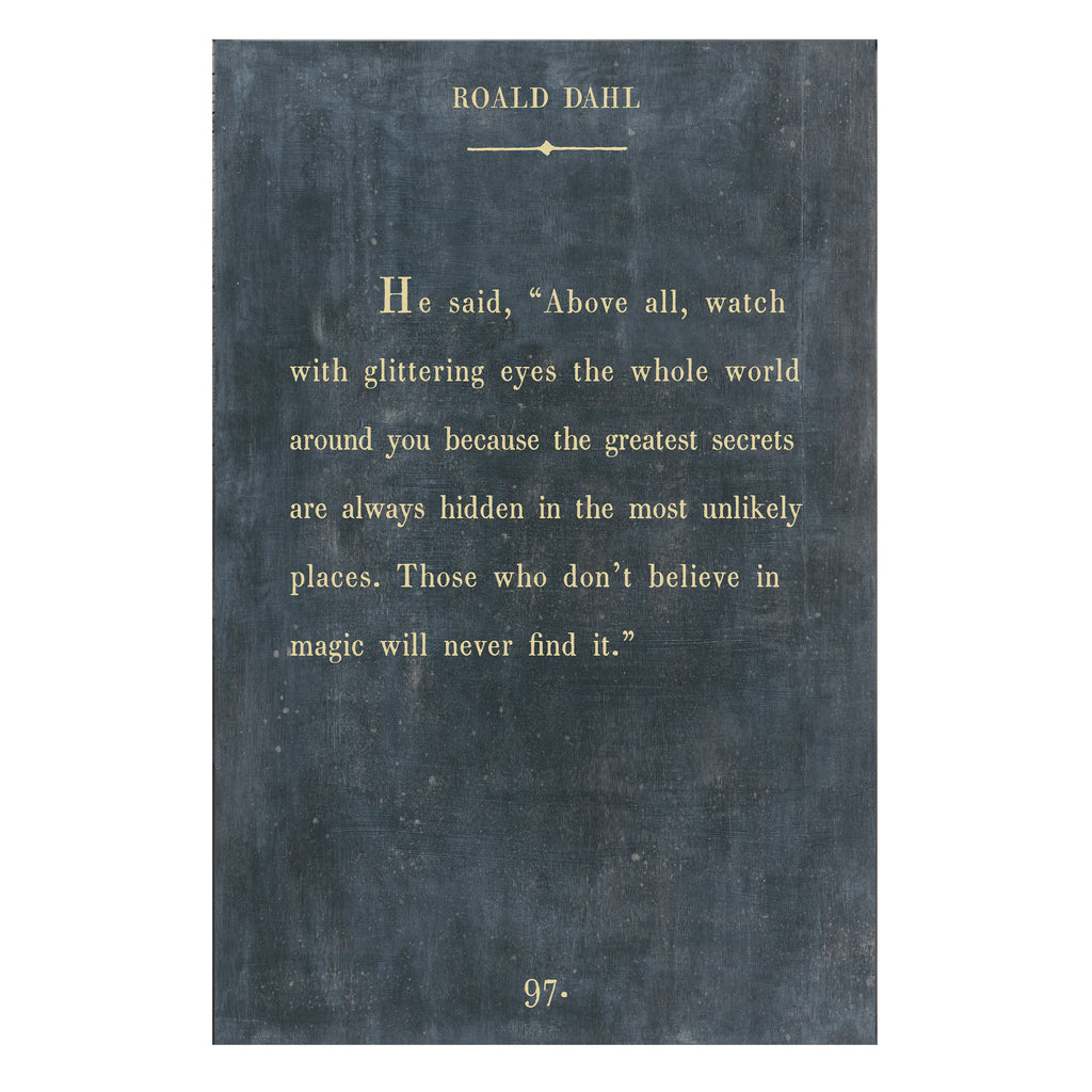 Roald Dahl - Book Collection - Art Print