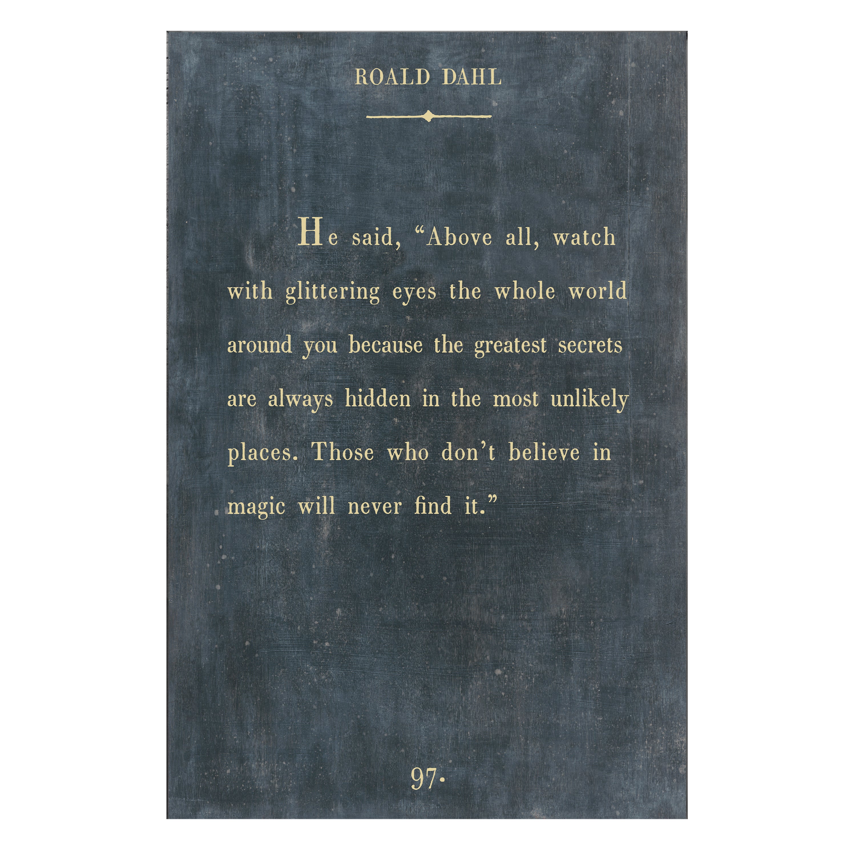 Roald Dahl - Book Collection - Art Print