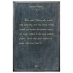 Roald Dahl Art Print - Grey Wood