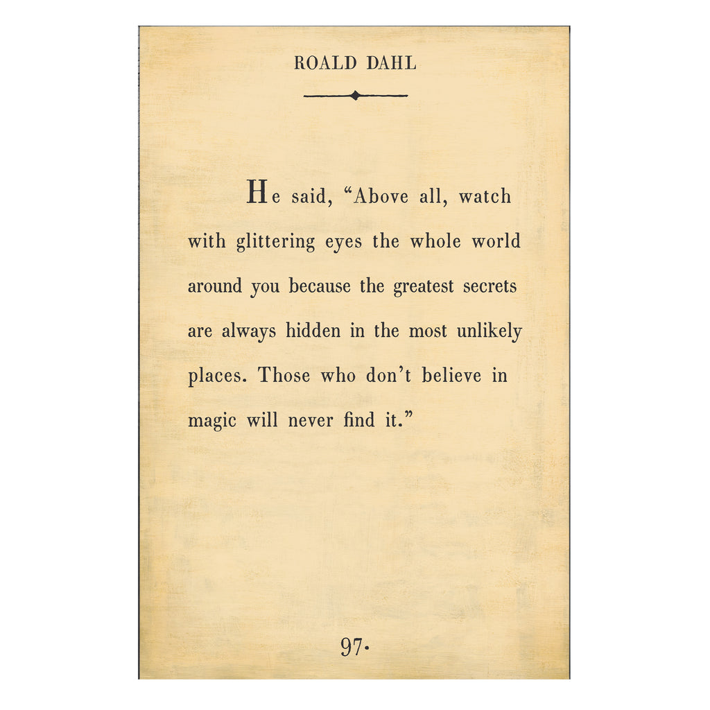 Roald Dahl - Book Collection - Art Print
