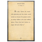 Roald Dahl Art Print - Grey Wood