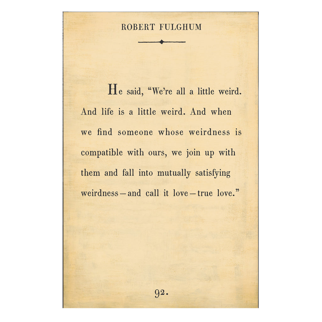 Robert Fulghum - Book Collection - Art Print