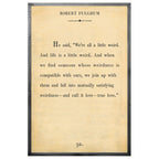 Robert Fulghum Art Print - Grey Wood