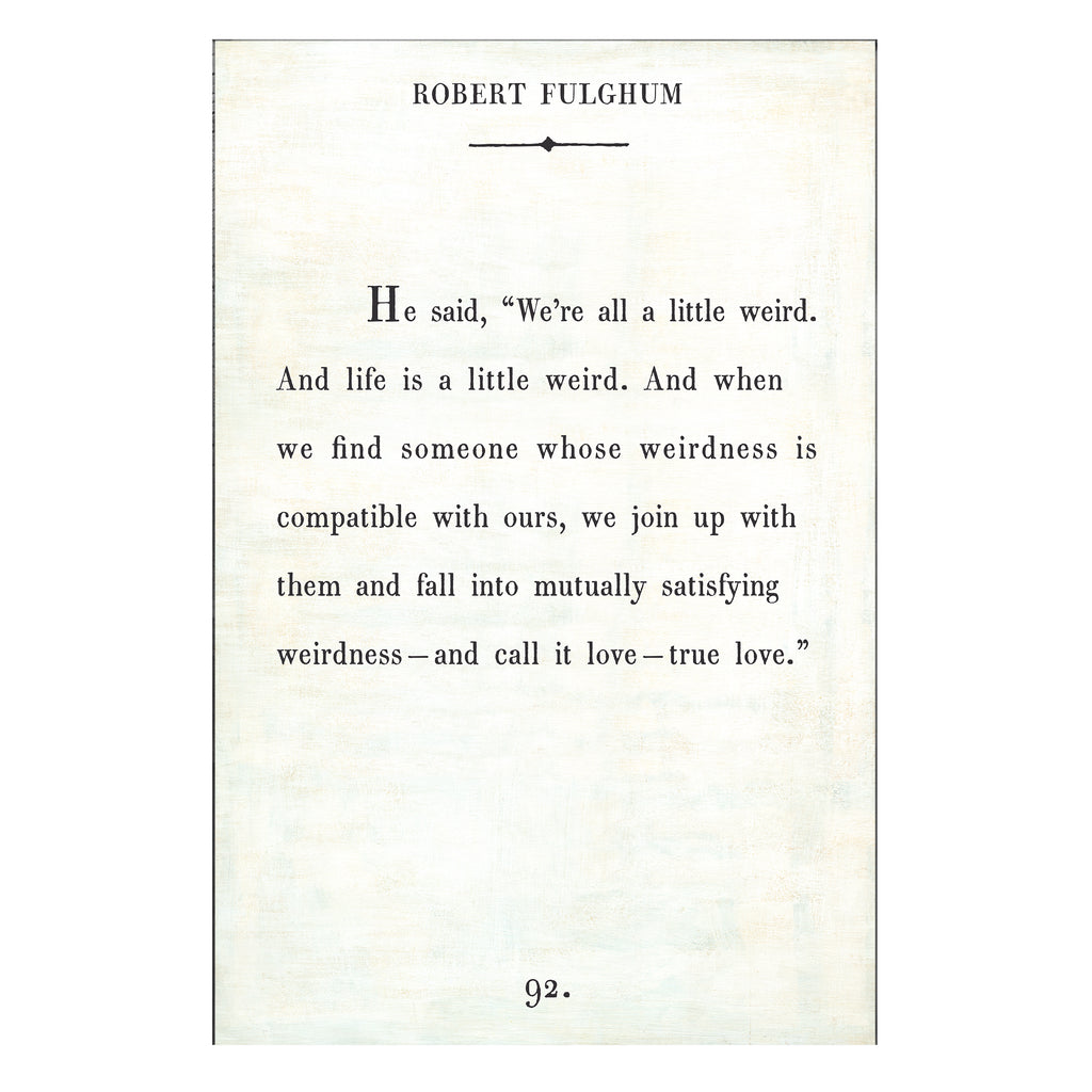 Robert Fulghum - Book Collection - Art Print