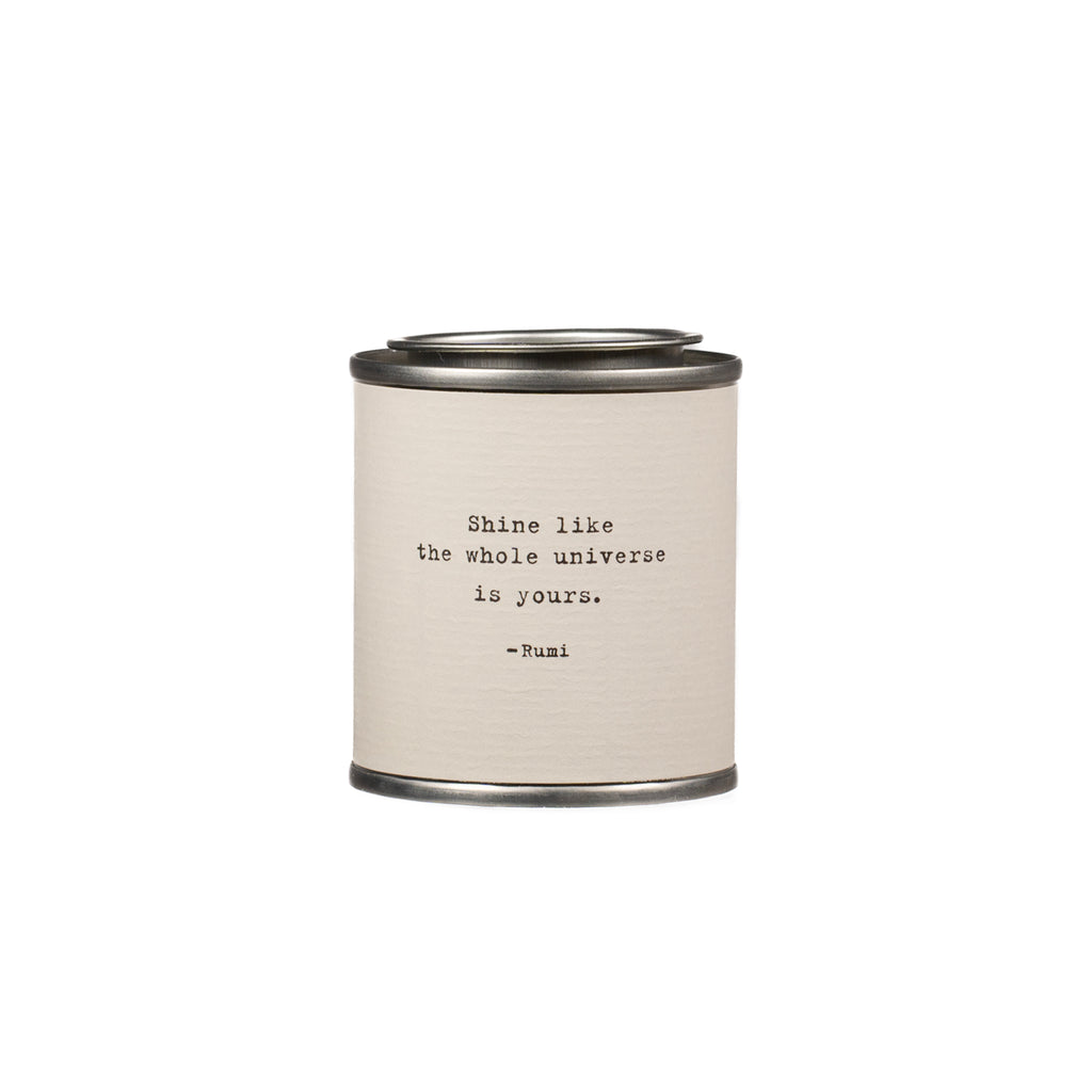 Shine Candle -Shine like the whole universe - Rumi