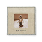 To The Moon & Back Zinc Linen Frame 3.5x3.5