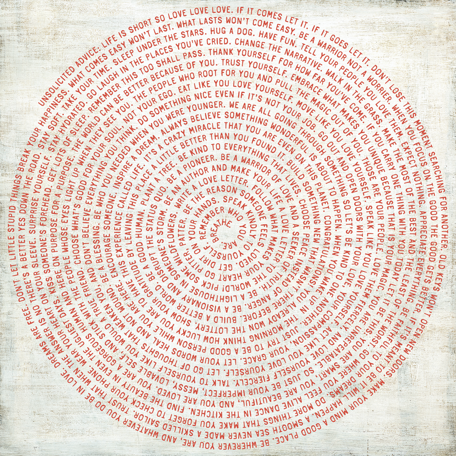 Darling, Here's A Short List Art Print in Red Font