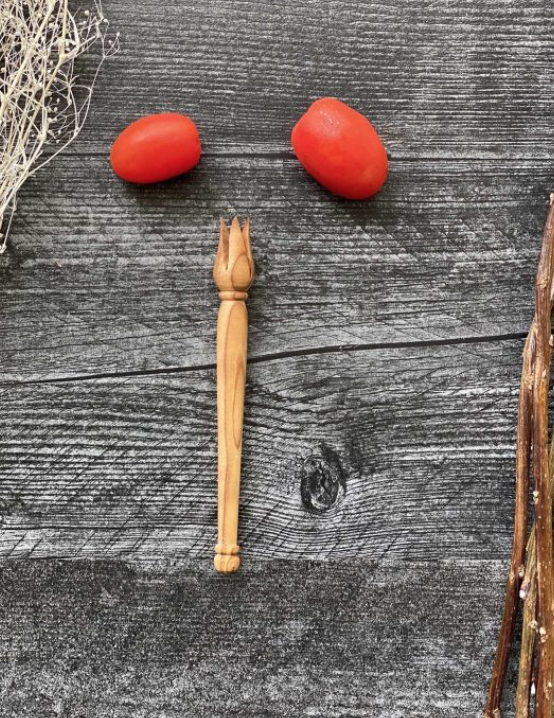 Olive Wood Olive Pick 5.5"