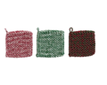 Holiday Crocheted Pot Holder, 3 Styles