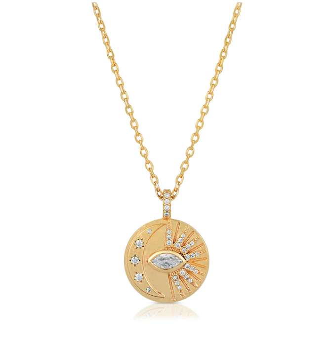 Venus Moon Necklace - Clear