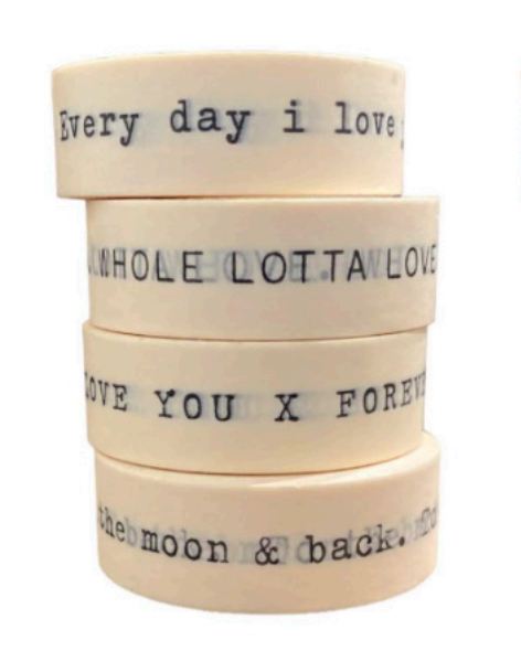 Everyday I Love You Sugarboo Washi Tape