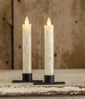 6.75" Moving Flame Cream Taper Candle