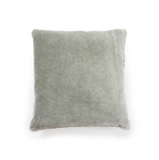 ***Elephant Velvet Pillow With Poms 22x22