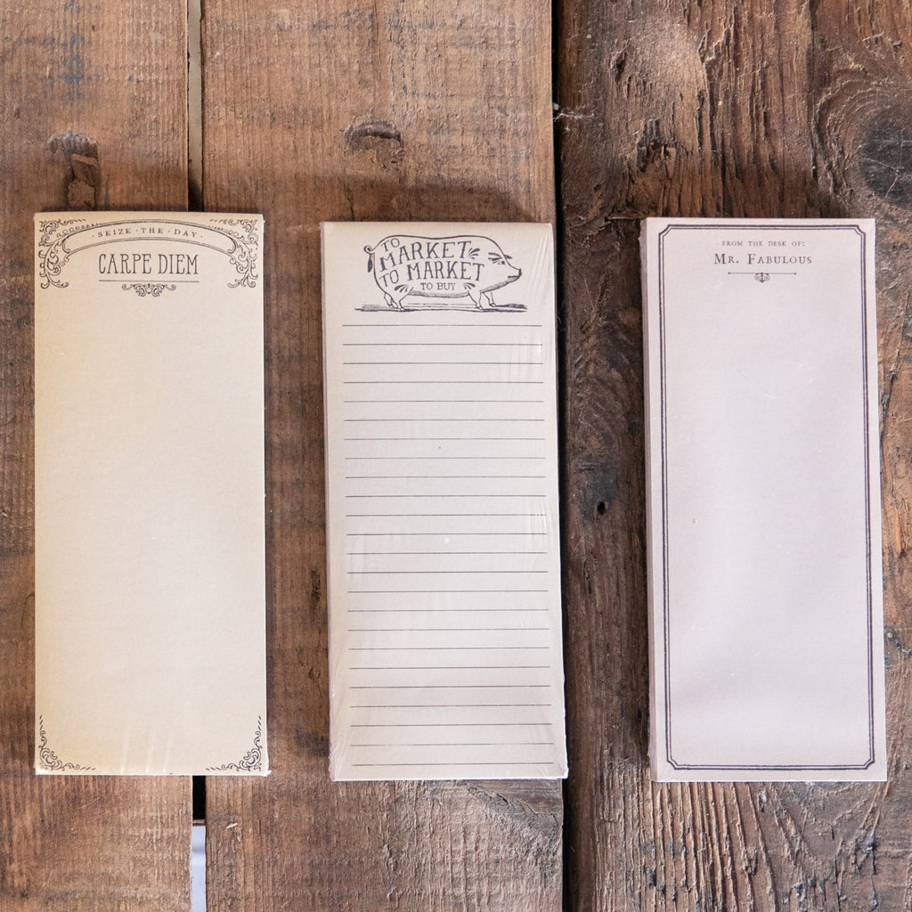 ***Market To Buy Skinny Notepad