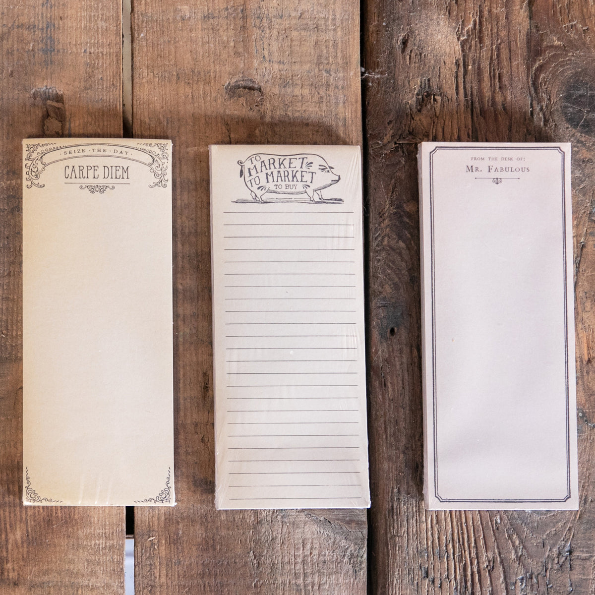 ***Market To Buy Skinny Notepad