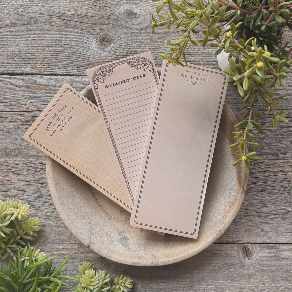 Mr. Fabulous Skinny Notepad
