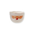 Stoneware Santa Head Mixing  Bowl with Red Rim