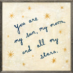 My Sun, My Moon Art Print - Grey Wood