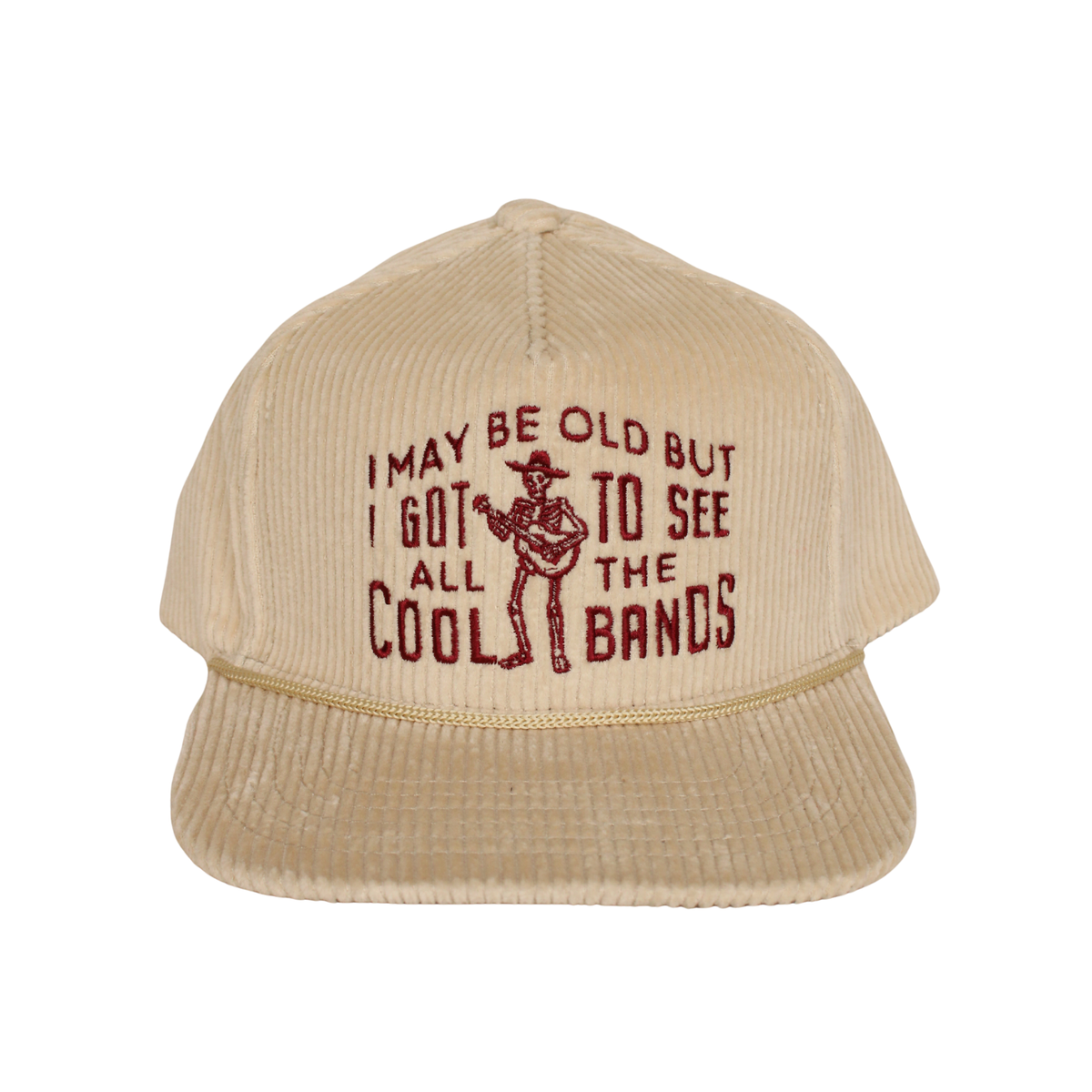 Cool Bands Corduroy Trucker Hat - Oatmeal